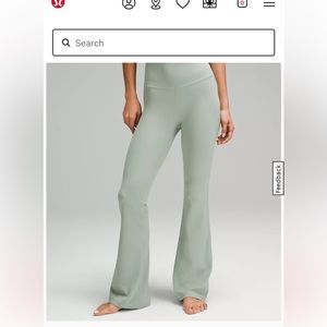 Lululemon flared grey legging